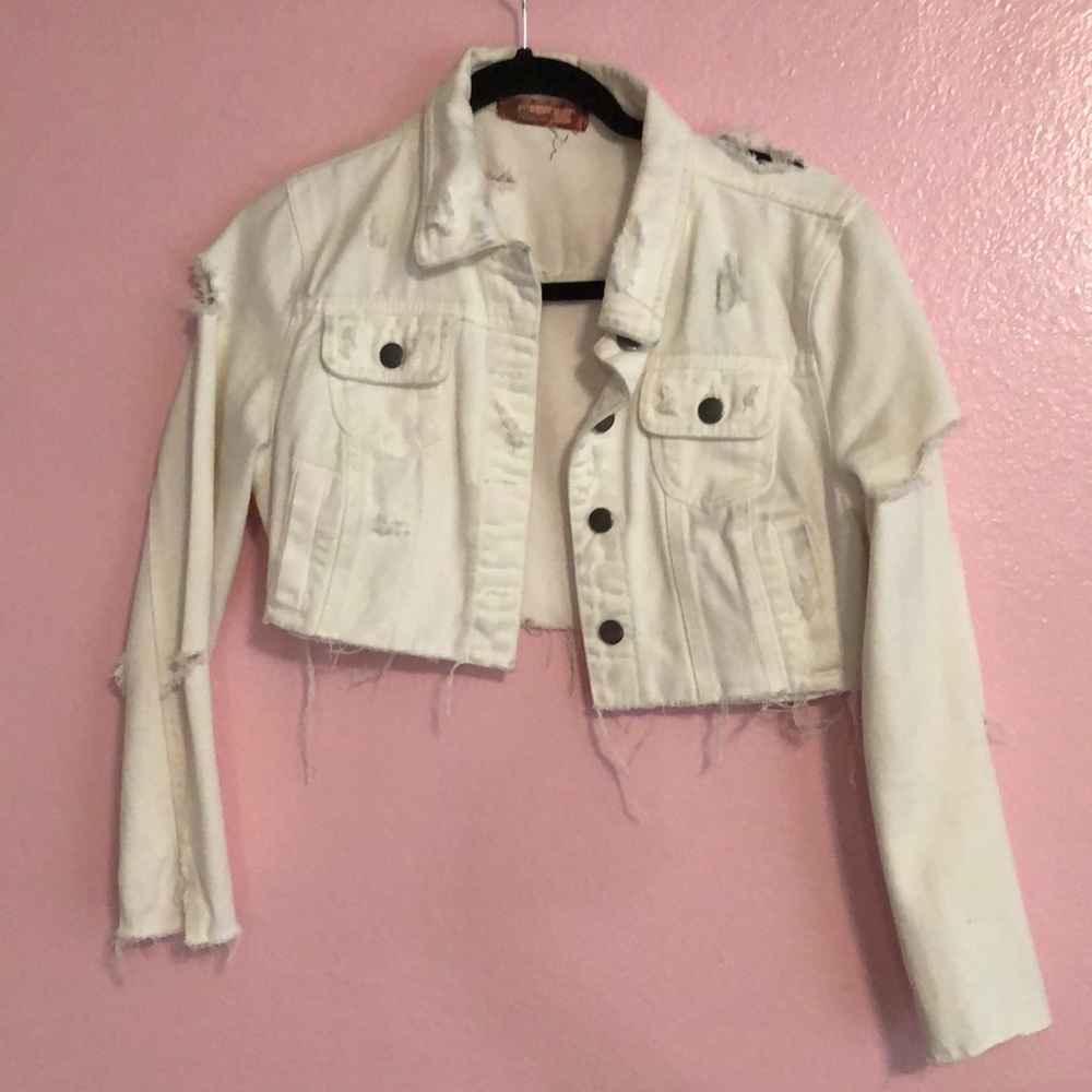 White Jean jacket
